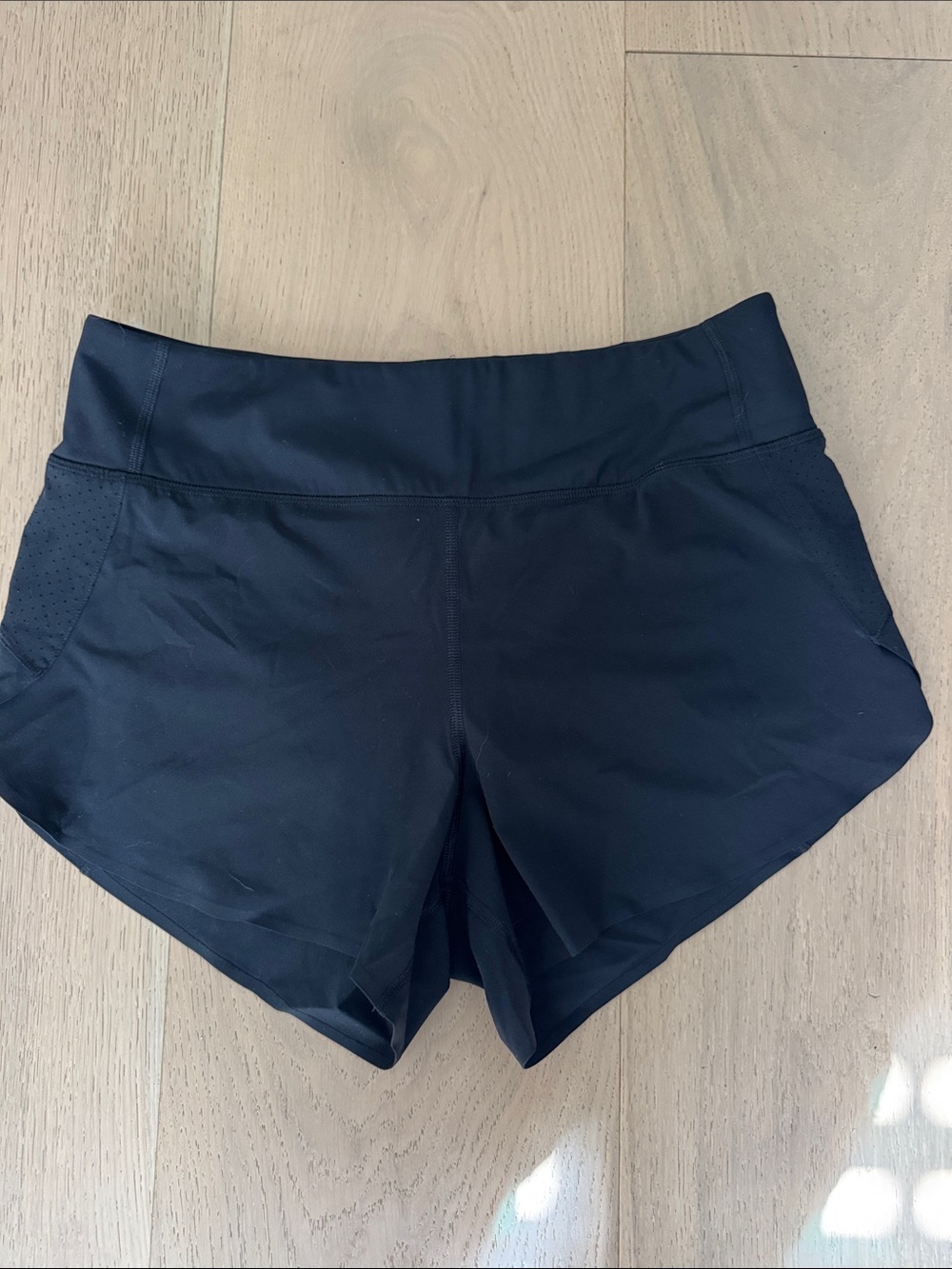 Athleta Black Performance Running Shorts with Wide Waistband